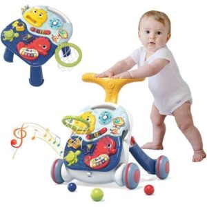 Baby Walker for Kids with Table and Basket 2 in 1