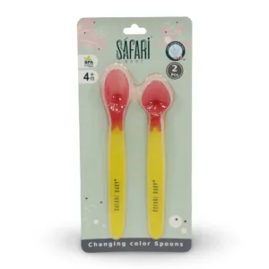Color Changing Spoon Set 2 PCS +4M Brand: Safari Baby