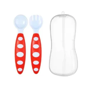 True Plastic Spoon & Fork Set With Case