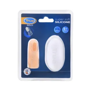 True Gold Silicone Finger Toothbrush with Case – Beige