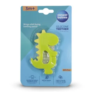 Canpol Babies Silicone Teether - Dinosaur Shape (3+ Months)