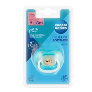 Canpol Babies Silicone Orthodontic Soother 6-18m – Blue