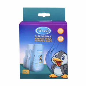 True Breastmilk Sterilized Storage Bags 250ml - 30Pcs (Blue)