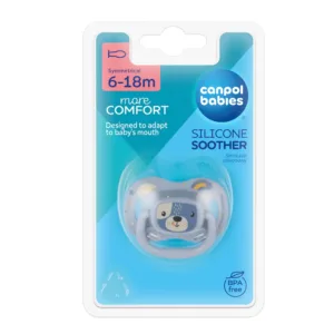 Canpol Babies Silicone Symmetrical Soother 6-18m – Blue