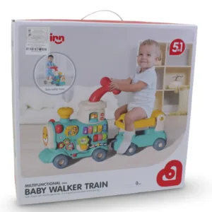 Lucky Baby Multi-Functional 5 in 1 Walker Train – Green