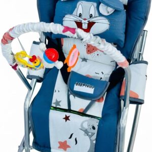 باونسر هزاز للاطفال مع حزام أمان و مزود بمجموعة ألعاب