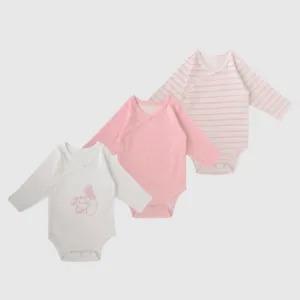 Junior Baby Bodysuit Pack of 3 Long Sleeve