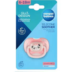 Canpol Babies Silicone Symmetrical Soother 6-18m - Panda