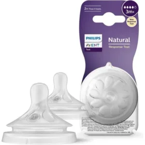 Philips Avent Natural Response Nipple Flow 4 - Pack of 2 (+3m)