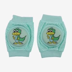 وسادات شبكية لركبة الأطفال بيلا بامبينو تصميم ديناصور - اخضر فاتح