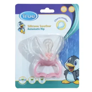 True Pacifier 6-12 Months with Auto-Close – Pink