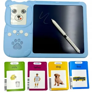 Graphic tablet card reader for learning English vocabulary