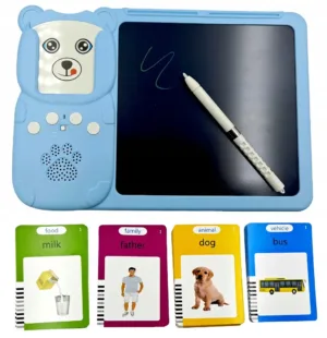 Graphic tablet card reader for learning English vocabulary