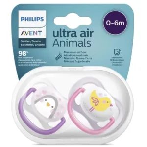 Philips Avent Ultra Air Design Baby Soother (0 - 6m) - Animals