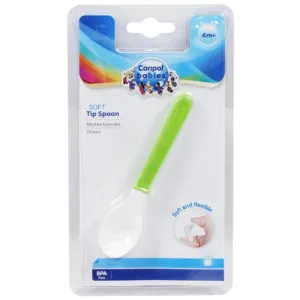 Canpol Babies Soft Feeding Spoon 4 M+ – Green