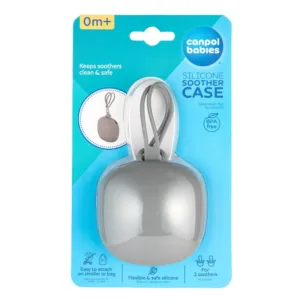 Canpol Babies Silicone Pacifier Case - 2 Pcs (Grey)