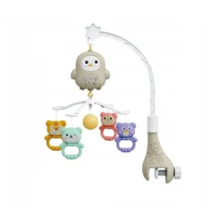 Baby Musical Toy with Remote Control – لعبة طيور موسيقية دوارة معلقة