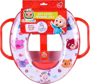 Cocomelon Blue Soft Potty Training Seat with Handles & Storage Hook