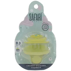 Safari Baby Cherry Silicone Soothers 0-3 Months