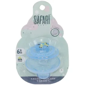 Safari Baby Cherry Silicone Soothers 6M+