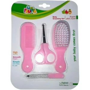 مجموعة العناية بالطفل من لا فروتا (فرشاة، مشط، مقص، قصافة أظافر)