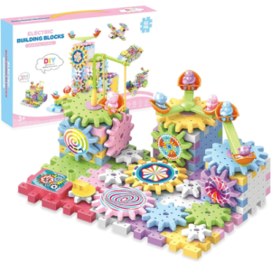 مكعبات ملاهي تروس تعليمية مكونة من 83 قطعة