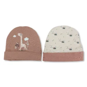 Baby  Cotton Beanie Set