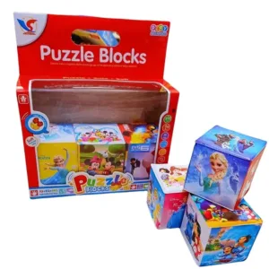 Soft Disney Blocks Puzzle, 6 Pieces - Multicolor
