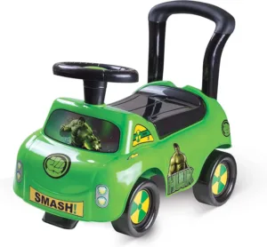 Tic Toys Plastic Push Car Game With Storage Box And Button For Kids - HULK