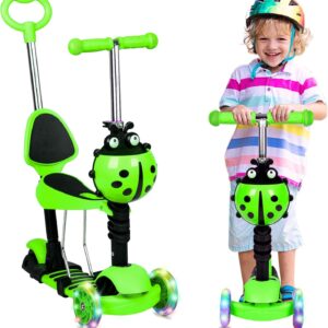 5 in 1 Kids Scooter, 3 Wheels Kick Scooter