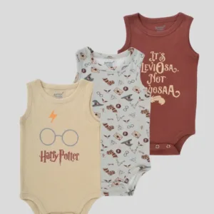 Junior Baby Sleeveless Bodysuit Pack of 3