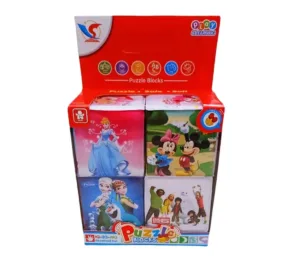 Soft Disney Blocks Puzzle, 4 Pieces - Multicolor