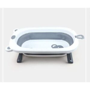 Foldable silicone baby bathtub