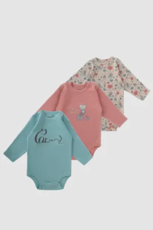 Baby Bodysuit Pack Of 3 - Junior