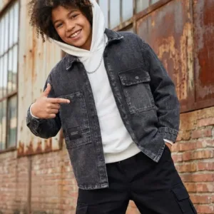 توينز اولادي قميص جينز+ سويتيشرت