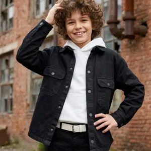 توينز اولادي قميص جينز+ سويتيشرت