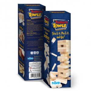 Nilco WoodenTottery Tower Game - لعبة البرج الخشبي