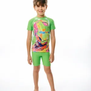 boys swimsuit - مايوة اولادي لون فسفوري
