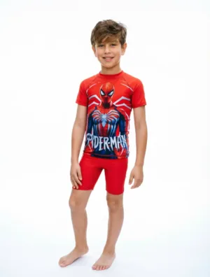boys swimsuit -  مايوة اولادي قطعتين سبايدر مان