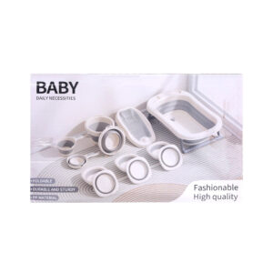 BABY FOLDABLE BATH TUB 7IN1 - طقم بانيو استحمام للاطفال مكون من 7 قطع