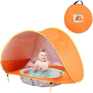 Baby Beach Tent with Swimming Pool - خيمة اطفال شاطئية بها مسبح