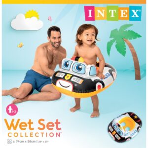 intex baby float car - عوامة سباحة بيبي بشكل سيارة قابل للنفخ من انتكس ١-٢ سنوات