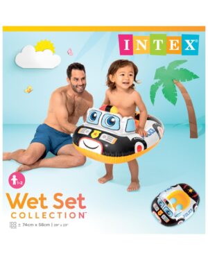 intex baby float car - عوامة سباحة بيبي بشكل سيارة قابل للنفخ من انتكس ١-٢ سنوات