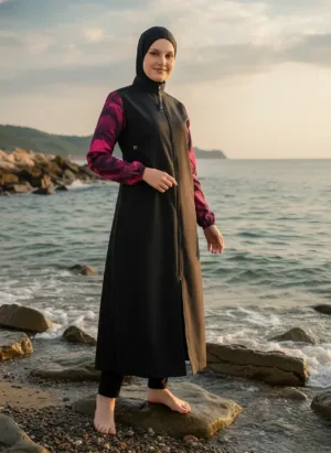 Waterproof Swimsuit - مايوة حريمي مكون من 4 قطع