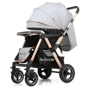 Belecoo 511 Stroller - Grey - عربة اطفال بليكو موديل 511