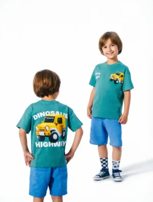 Kids Dinosaur Adventure Set - Graphic T-Shirt & Pants