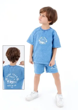 Kids California Surf Set - Graphic T-Shirt & Pants with