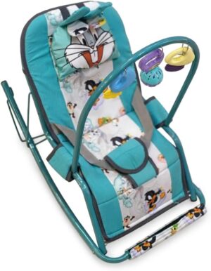 Baby Metal bouncer with safety belt