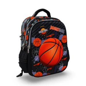BZ School Backpack 17-inch - Basket Ball Design