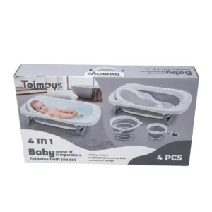 Toimoys 4in1 Baby Foldable Bath Tub Set